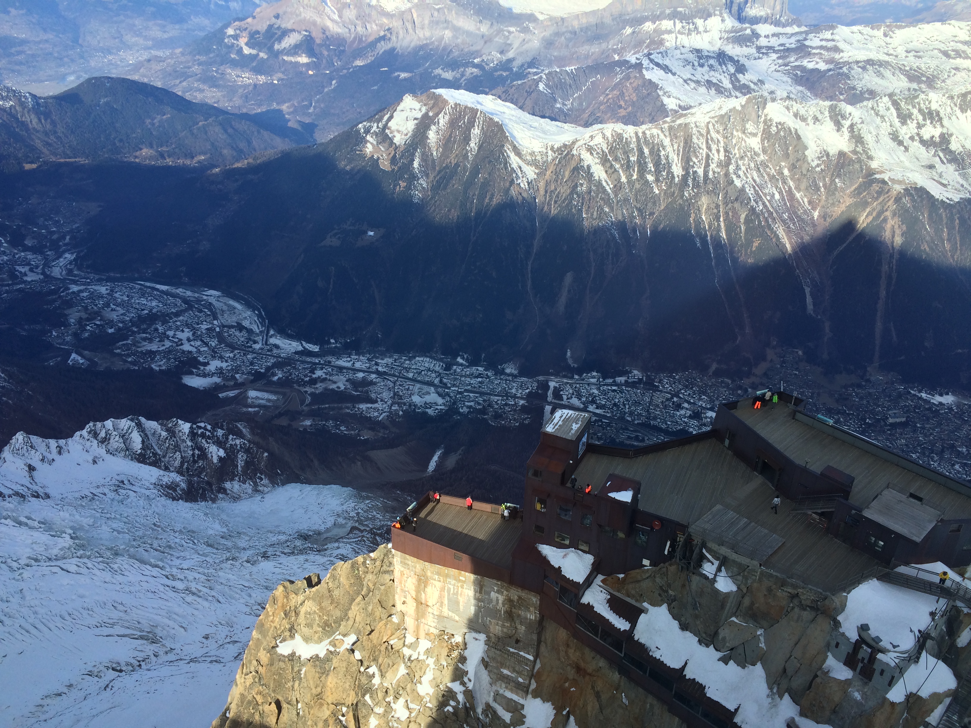 View from the Aguille du Midi